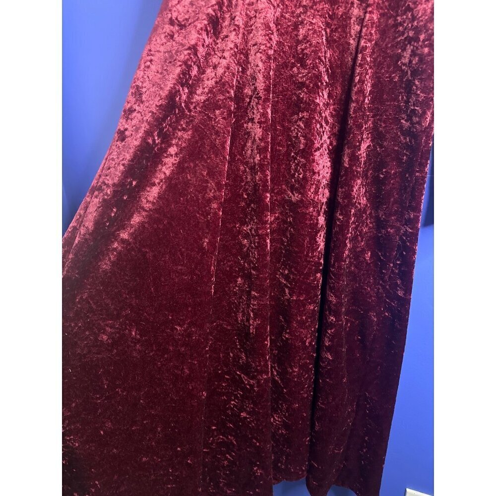 VTG Women's size 10 Velvet Dress Whimsigoth Dark Fairy Gothic Y2K Grunge Vampire - Picture 3 of 5